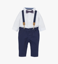 T-shirt with Denim Dungarees